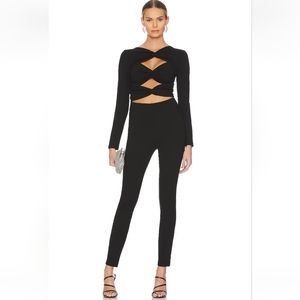 Elegant Black Cut-Out Jumpsuit